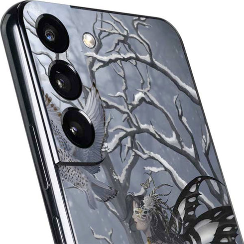 Fairy with Owl in Snow by Nene Thomas Galaxy S22 Plus Skin